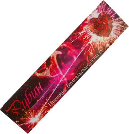 Свечи бенгальские цветопламенные "Рубин" Свечи бенгальские цветопламенные "Рубин"