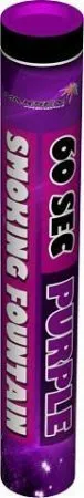 Цветной дым фиолетовый, SMOKING FOUNTAIN PURPLE  60сек